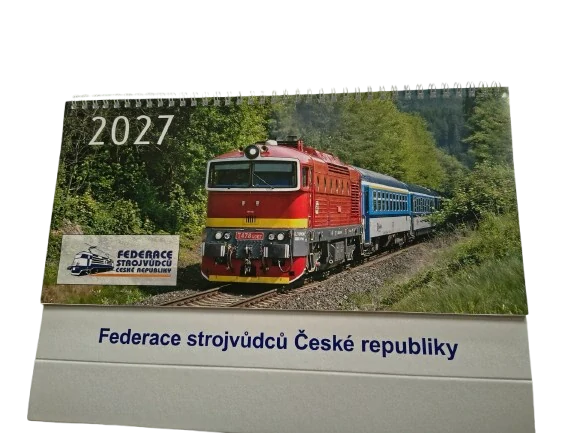 Kalendář 2027 Federace strojvůdců