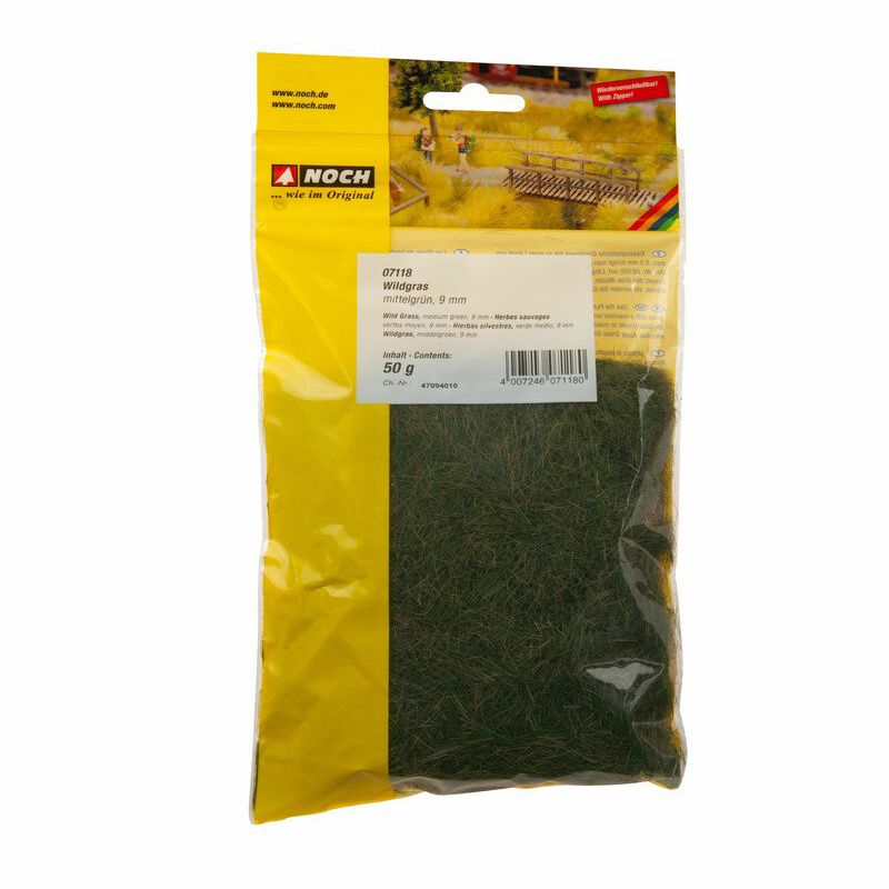 H0/TT Noch 07118 tráva středně zelená 9mm 50g