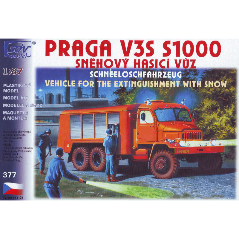 H0 SDV 377 Praga V3S S1000 hasiči
