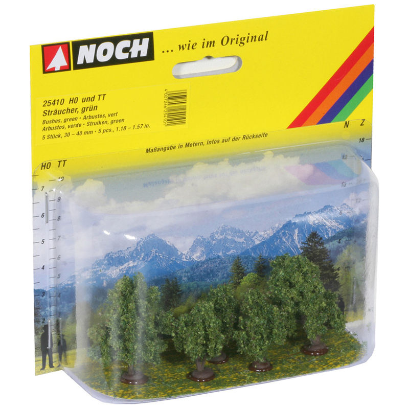 H0/TT Noch 25410 keře 3-4cm 5ks zelené