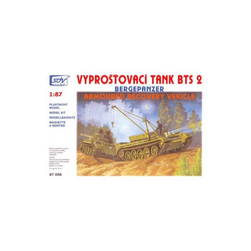 H0 SDV 87058 Vyprošťovací tank BTS 2