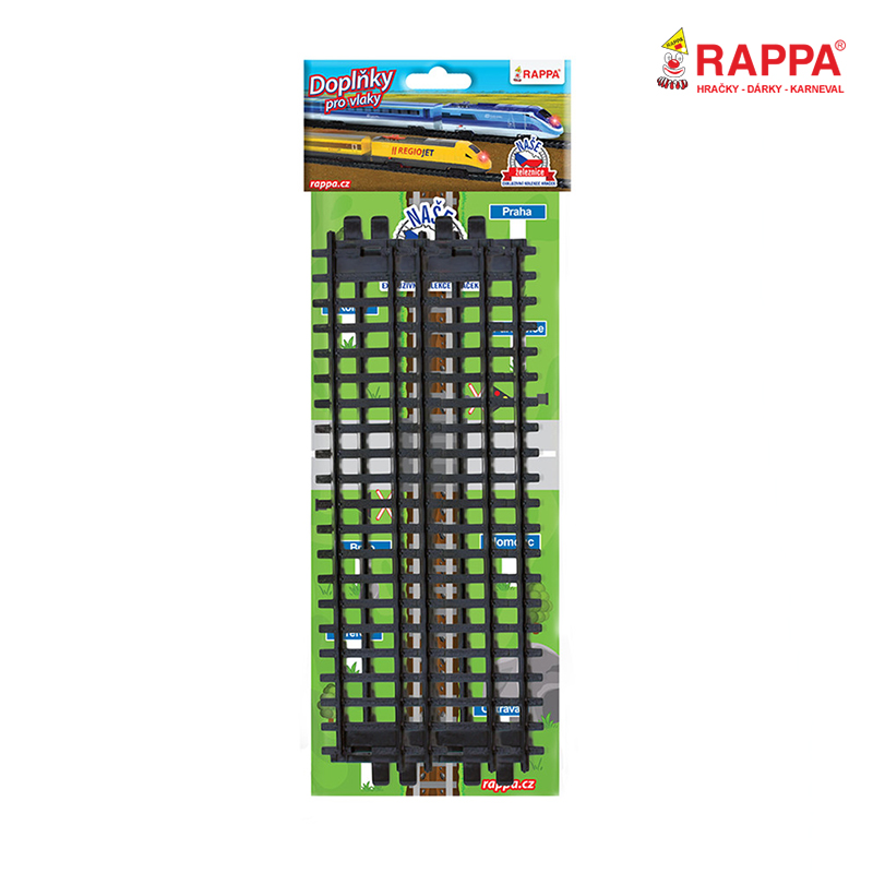 Rappa Vlak Národní železnice MINI - Koleje rovné - 4 ks 