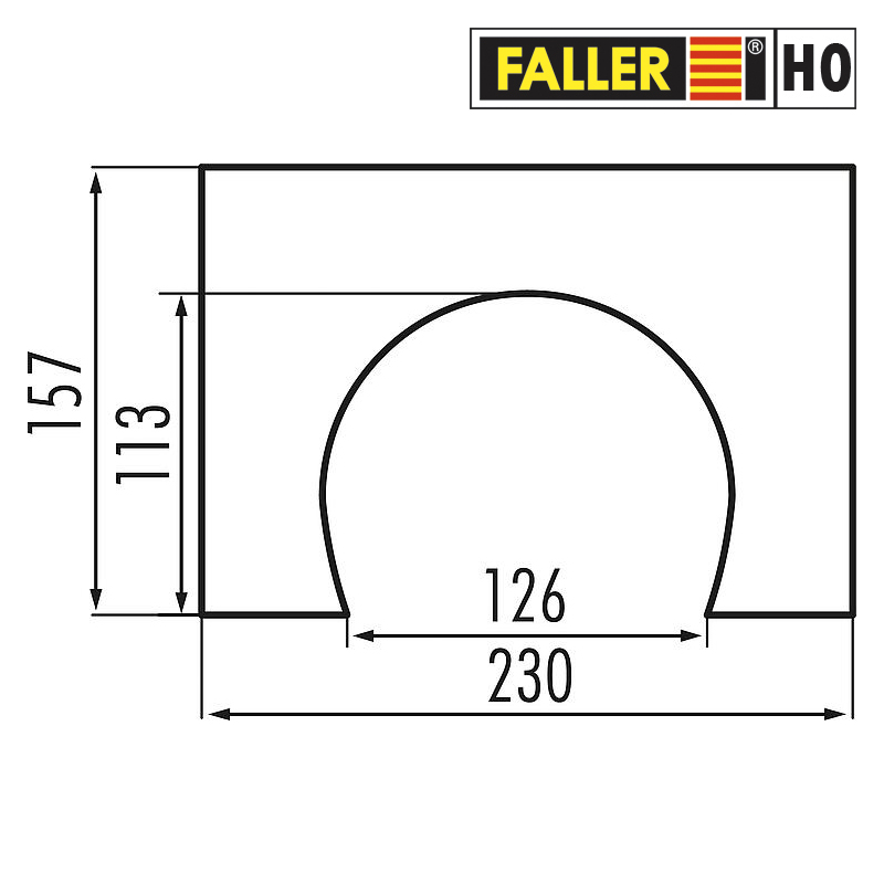 H0 Faller 170831 Tunelový portál 2-kolejný