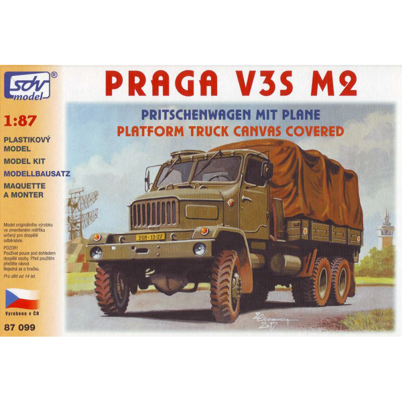 H0 SDV 87099 Praga V3S M2 ČSLA