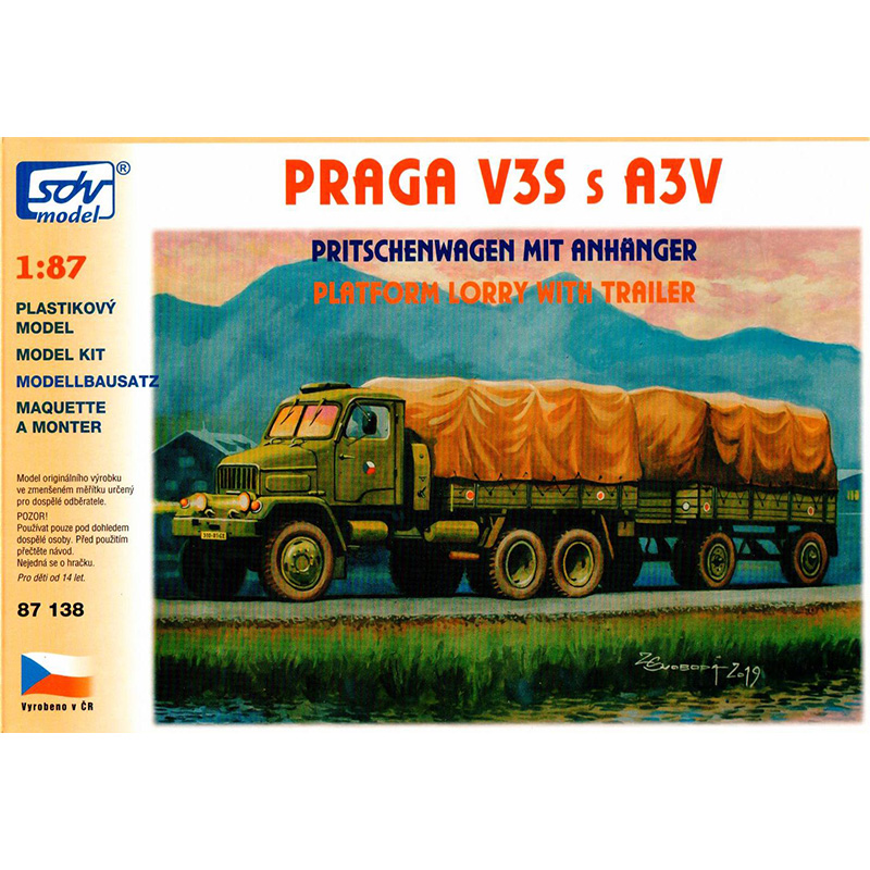 H0 SDV 87138 Praga V3S s A3V