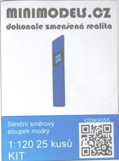 TT Minimodels 9055 Silniční směrový sloupek modrý (25ks)