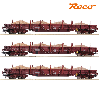 H0 Roco 77042 Set vozů Res DR písek 3ks