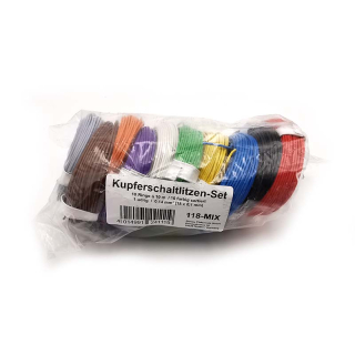 Kabel DE 110 Cu 0,04mm, 10x10m, 10 barev bar