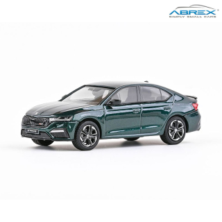 1:43 Abrex ABZ-037HL Octavia IV RS 2020 Zelená Highland Metalíza
