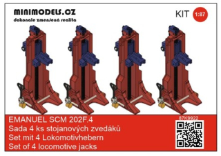 H0 MNM stojanový zvedák EMANUEL SCM 202F.4 (4ks)