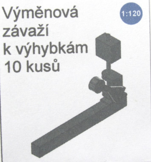 TT MNM Výměnová závaží výhybek (10ks)