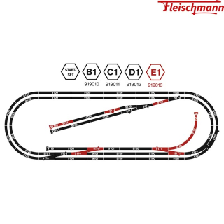 N FLEISCHMANN 919013 Kolejový set E1