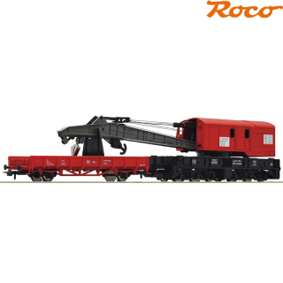 H0 Roco 56240 Nehodový jeřáb DB-AG červený