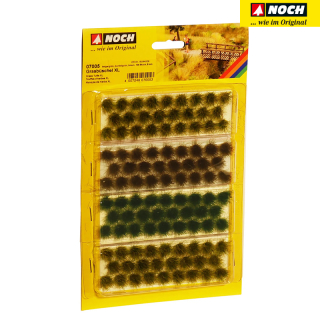 H0/TT/N NOCH 07005 Tráva trsy 9mm 3 druhy 104ks