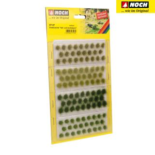 H0/TT/N NOCH 07127 Tráva trsy světlé a tmavé zelené 6mm 104ks