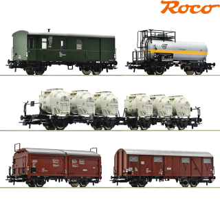 H0 Roco 6600018 Set 6 nákladních vozů DB 
