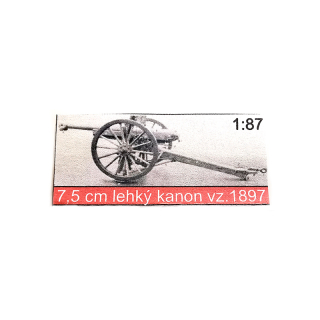 H0 Mm 4891 7,5cm Kanón vzor 1897