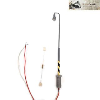 TT RB 601 Lampa nádražní ocelová žlutá LED 100mm
