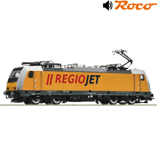 H0 Roco 7510102 Elektrická lokomotiva 386 204-2 Regiojet se zvukem