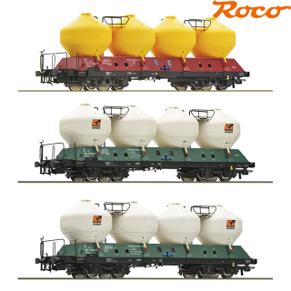 H0 Roco 6600180 Set vozů na sypké hmoty Uacs ČD, Vitošov 3ks