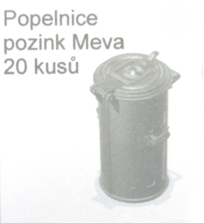 N MNM popelnice MEVA pozink (20ks)