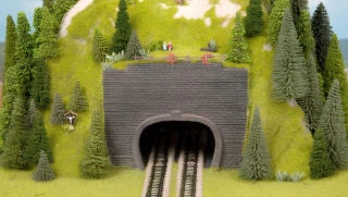 N Noch 34800 tunelový portál 2-kolejný 2.ka
