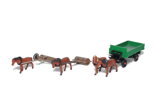 H0 SDV 494 Zemědělský set s koňmi
