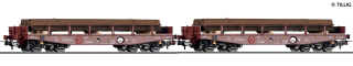H0 Tillig 70073 - set 2 plošinových vozů Rmms 662 CZ s nákladem TSS Cargo a.s.