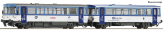 TT ROCO 7790004 - Motorový vůz 810.472 + přípojný vůz BDtax, ČD, Ep.VI, DCC ZVUK