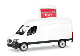 H0 Herpa 013475 Herpa MiniKit: Mercedes-Benz Sprinter '18 Box Vysoká střecha, bílá, stavebnice