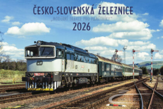 Kalendář 2026 Ulrich CZ a SR železnice - nástěnný