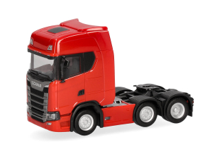 H0 Herpa 307543-5 Scania CS 20 HD tahač 3 nápravy (6x2), červená