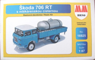 H0 MM 16925 Škoda 706 RT s mlékárenskou cisternou
