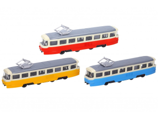 Hračka tramvaj T3 16 cm 25424 žlutá