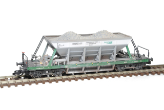 TT SDV 12155 - stavebnice, Samovýsypný vůz Facc 10 typ 2-220 Českomoravský cement