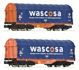 N FLEISCHMANN 6660105 Sada 2 plachtových vozů Shimmns, Wascosa, Ep. VI