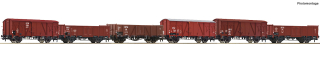 H0 Roco 6600098 6 nákladních 2-a.vozů OPW drah RVHP