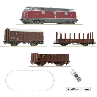 H0 Roco 5110008 digi set BR221 +3 nákl.vagony +Z21start +ovál kolejí