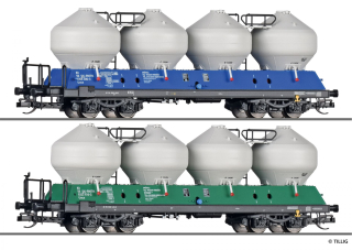 TT Tillig 01119 - set dvou vozů na cement Uacs Raj, SK RWTN Trenčín