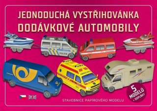 Vystřihovánka 63 Jednoduchá vystřihovánka dodávkové automobily