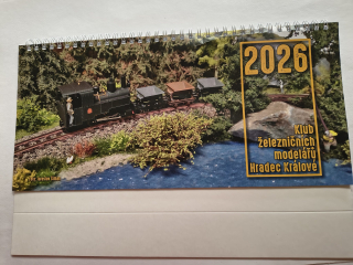 Kalendář 2026 Klub železničních modelářů Hradec Králové