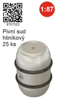 H0 Minimodels 871023 Pivní sud hliníkový 25 ks