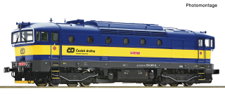H0 Roco 7310089 dieselová lokomotiva Brejlovec 754 047 ČD, DCC Zvuk