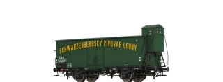 H0 Brawa 51212 Pivní vůz Gb 221 256 [P] "Schwarzenbergsky Pivovar Louny" CSD, Ep. 2