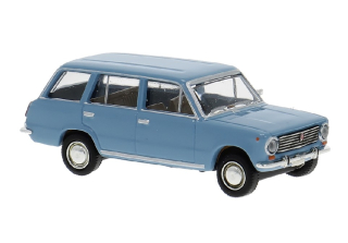 H0 Brekina 22425 Fiat 124 combi, světle modrý (LADA)