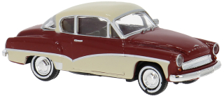 H0 Brekina 27159 Wartburg 311 Coupe 1959, tmavě červená/béžová