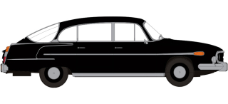 H0 Brekina 27325 Tatra 603-2, černá, 1963