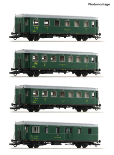 H0 Roco 6210282 set 4 osobních vozů Rybák ČSD, Ep 3 DCC