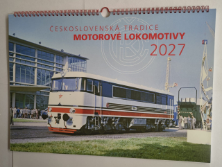 Kalendář 2027 Motorovém lokomotivy Československá tradicer