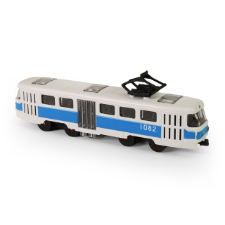 Rappa 26092 Tramvaj Tatra T3 16cm, otevírací dveře, modrá